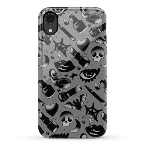 Goth Makeup Pattern Phone Case